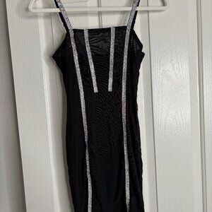 Poster Girl Mesh Rhinestone Dress